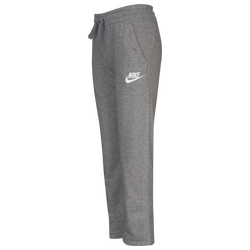 Boys' Grade School - Nike Club Open Hem Pants - Carbon Heather/Cool Grey
