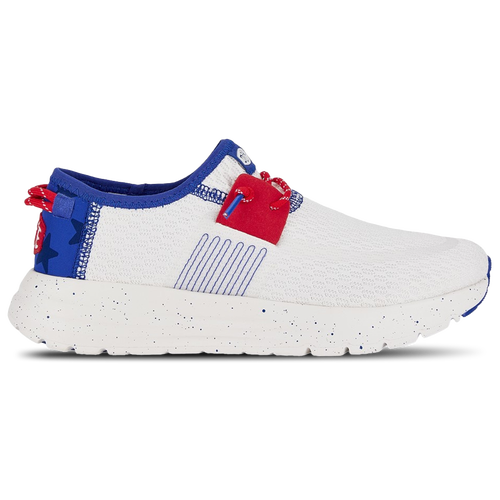 

HEYDUDE Mens HEYDUDE Sirocco Americana - Mens Basketball Shoes Blue/White/Red Size 10.0