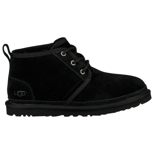 Ugg Neumel Black Lace Up Ankle Boots In Black/black