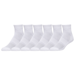 Men's - CSG 6 Pack Quarter Socks  - White/White