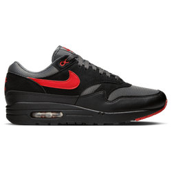 Men's - Nike Air Max 1 - Black/University Red/Grey