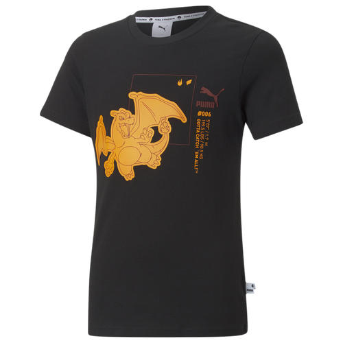 

Boys PUMA PUMA Charmander T-Shirt - Boys' Grade School Black Size S