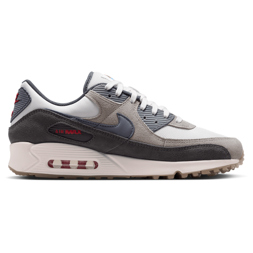 Nike Men's Air Max 90 Premium - Running Shoes Size 09.0 - College Gray/Summit White/Particle Gray
