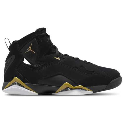 

Jordan Mens Jordan True Flight - Mens Basketball Shoes Black/Gold Size 7.5