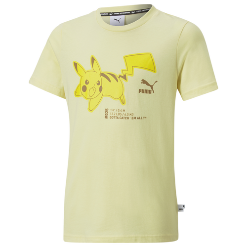

Boys PUMA PUMA Pikachu T-Shirt - Boys' Grade School Yellow Size S