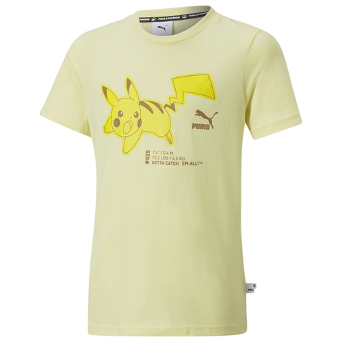 

Boys PUMA PUMA Pikachu T-Shirt - Boys' Grade School Yellow Size L