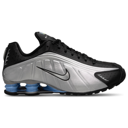 Men's - Nike Shox R4  - Metallic Silver/Black/Psychic Blue