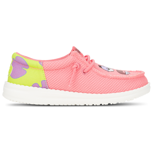 

HEYDUDE Boys HEYDUDE Wally Funky Spongebob Patrick - Boys' Grade School Basketball Shoes Pink/Green Size 5.0