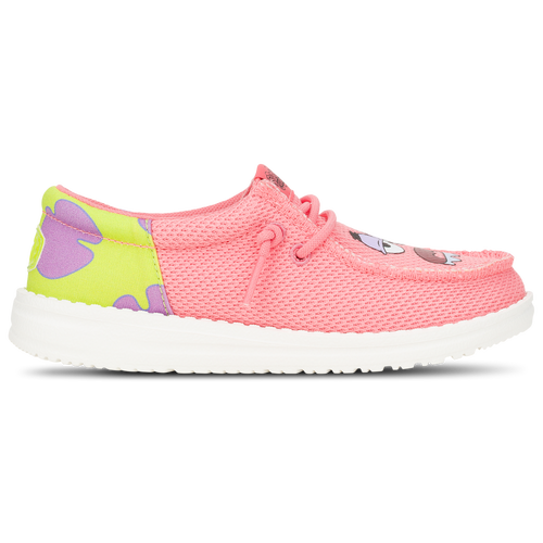 

Boys Preschool HEYDUDE HEYDUDE Wally Funk SpongeBob Patrick - Boys' Preschool Shoe Pink/Green Size 03.0