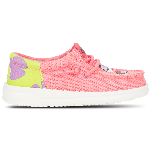 

Boys HEYDUDE HEYDUDE Wally Funk SpongeBob Patrick - Boys' Toddler Shoe Pink/Green Size 08.0