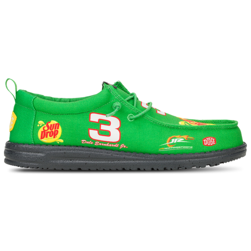 

HEYDUDE Mens HEYDUDE NASCAR Dale Earnhardt Jr - Mens Basketball Shoes Green/Multi Size 13.0