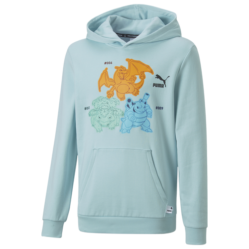 

Boys PUMA PUMA Pokemon Hoodie - Boys' Grade School Teal Size XL