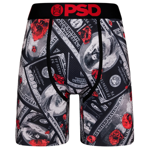 

PSD Mens PSD Blood Diamonds Underwear - Mens Grey/Black/Red Size S
