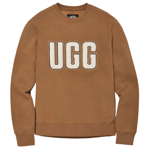 

UGG Mens UGG Heritage Fleece Crew - Mens Chestnut/Chestnut Size M