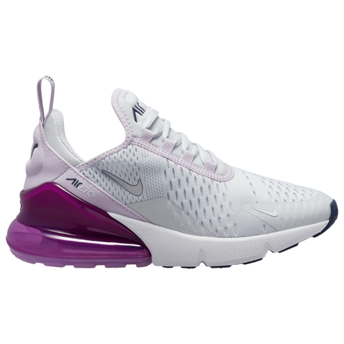 

Nike Boys Nike Air Max 270 - Boys' Grade School Shoes Pure Platinum/Metallic Silver/Violet Frost Size 07.0