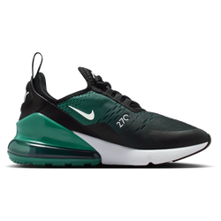 Boys' Grade School - Nike Air Max 270 - Black/White/Evergreen Aura