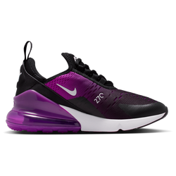 Boys' Grade School - Nike Air Max 270 - Black/White/Vivid Purple