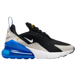 Boys' Grade School - Nike Air Max270 - Light Bone/Black/Game Royal