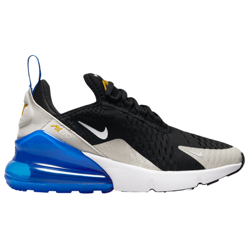 

Boys Nike Nike Air Max270 - Boys' Grade School Shoe Black/Game Royal/Light Bone Size 06.5