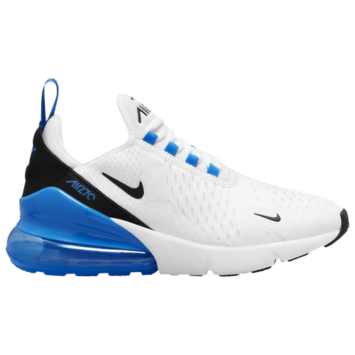 

Boys Nike Nike Air Max 270 - Boys' Grade School Shoe White/Blue/Black Size 07.0