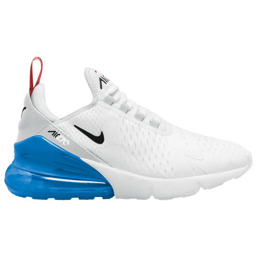 

Boys Nike Nike Air Max 270 - Boys' Grade School Shoe White/Pure Platinum/Light Photo Blue Size 05.0