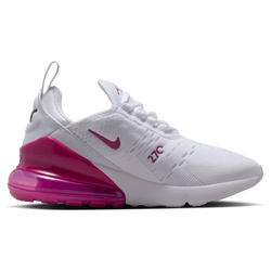 Boys' Grade School - Nike Air Max 270 - White/Sweet Beet/Black