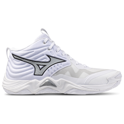 Men's - Mizuno Wave Momentum Elite Mid - White/Metallic Grey