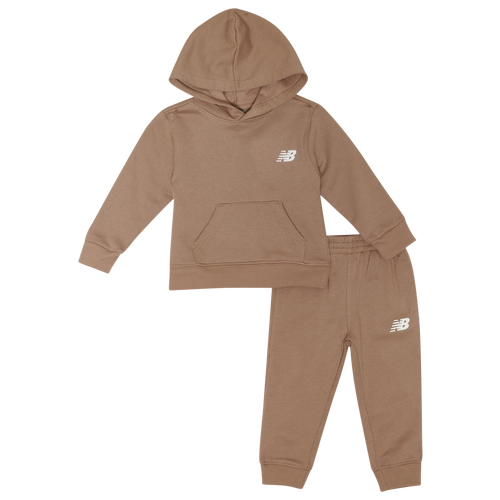 New Balance Boys Infant   Fleece Set In Mushroom/mushroom