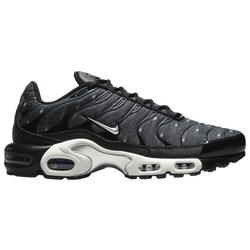 Men's - Nike Air Max Plus  - Black/Chrome/Summit White