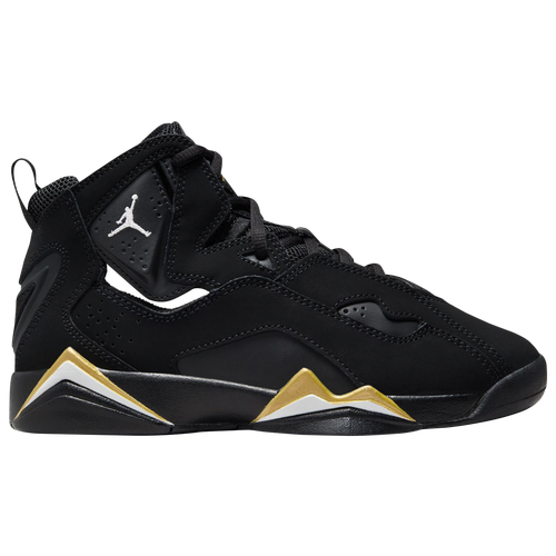 Shop Jordan Boys  True Flight In Metallic Gold/white/black