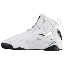 Boys' Grade School - Jordan True Flight - White/Gym Red/Black