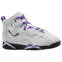 Girls' Preschool - Jordan True Flight - Purple/Grey