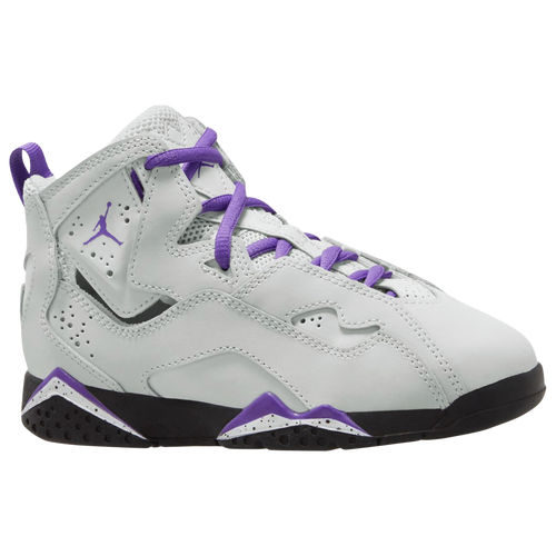 

Girls Preschool Jordan Jordan True Flight - Girls' Preschool Shoe Purple/Grey Size 01.5