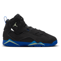 Boys' Preschool - Jordan True Flight - Black/Barely Volt/Hyper Royal