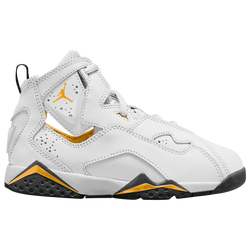 Boys' Preschool - Jordan True Flight - White/Yellow Ochre/Black