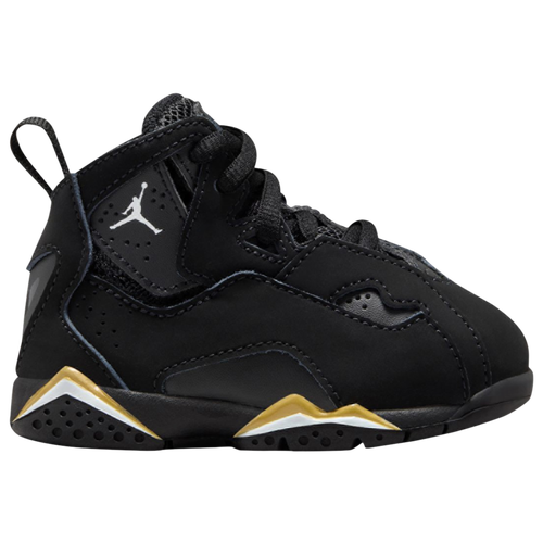 

Boys Jordan Jordan True Flight - Boys' Toddler Shoe Black/White/Metallic Gold Size 06.0