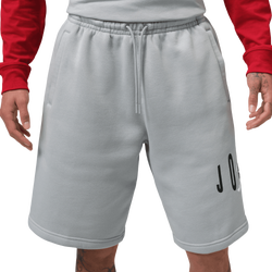 Men's - Jordan Brooklyn Stretch Fleece Short  - Wolf Grey/Sail