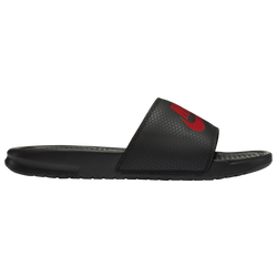 Men's - Nike Benassi JDI Slide - Black/Challenge Red