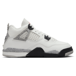 Boys' Preschool - Jordan AJ 4 Retro OG - Summit White/Fire Red/Tech Grey