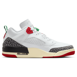 Pour hommes - Jordan Spizike à tige basse - Blanc/Noir/Rouge varsity