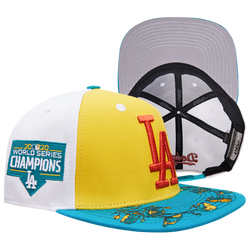 Adult - Pro Standard Dodgers State Flower Brim Wool Snapback - Yellow/White/Teal