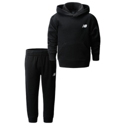 Boys' Preschool - New Balance 2 Piece Fleece Set with Joggers - Black