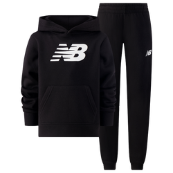 Boys' Preschool - New Balance Fleece Set - Black/White