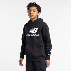 Boys' Grade School - New Balance Classic Fleece Hoodie - Black/White