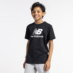 Boys' Grade School - New Balance Core Logo T-Shirt - Black/White