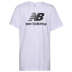 Boys' Grade School - New Balance Core Logo T-Shirt - White/Black