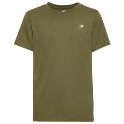 Boys' Grade School - New Balance LBR T-Shirt - Dark Olivine/White