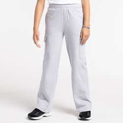 Girls' Grade School - New Balance Wide Leg Cargo Pant - Grey Heather