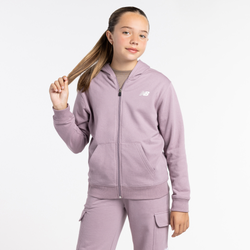 Girls' Grade School - New Balance Full-Zip Fleece Hoodie - Ice Wine