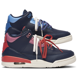 Women's - Jordan Air Jordan Retro 3  - Obsidian/Track Red/Blue Beyond